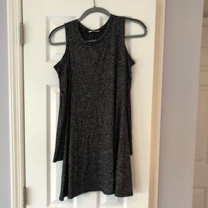 Gray long sleeved dress